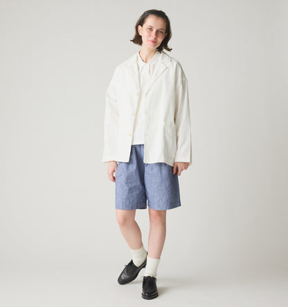 cotton linen tailored jacket