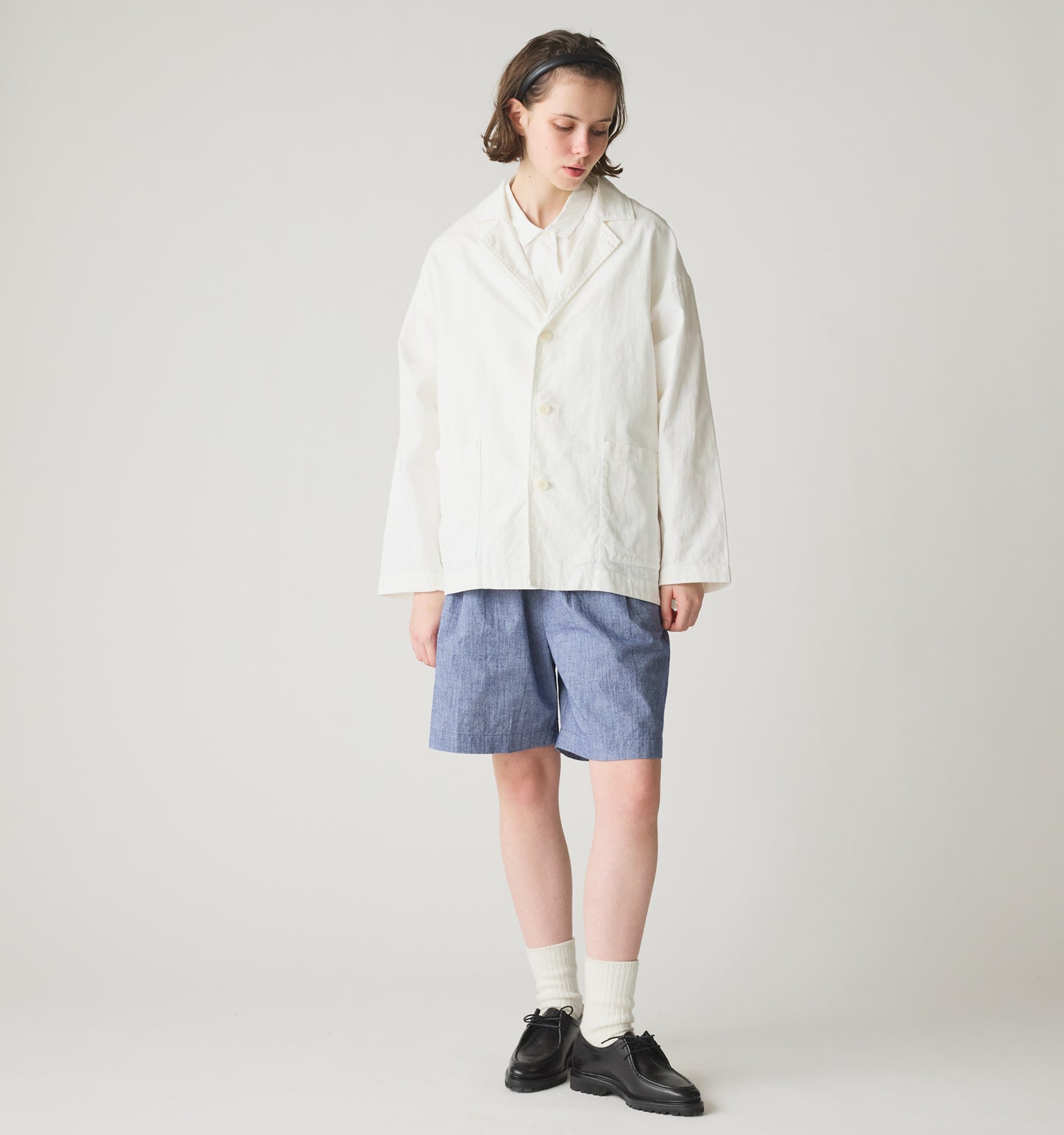 cotton linen tailored jacket