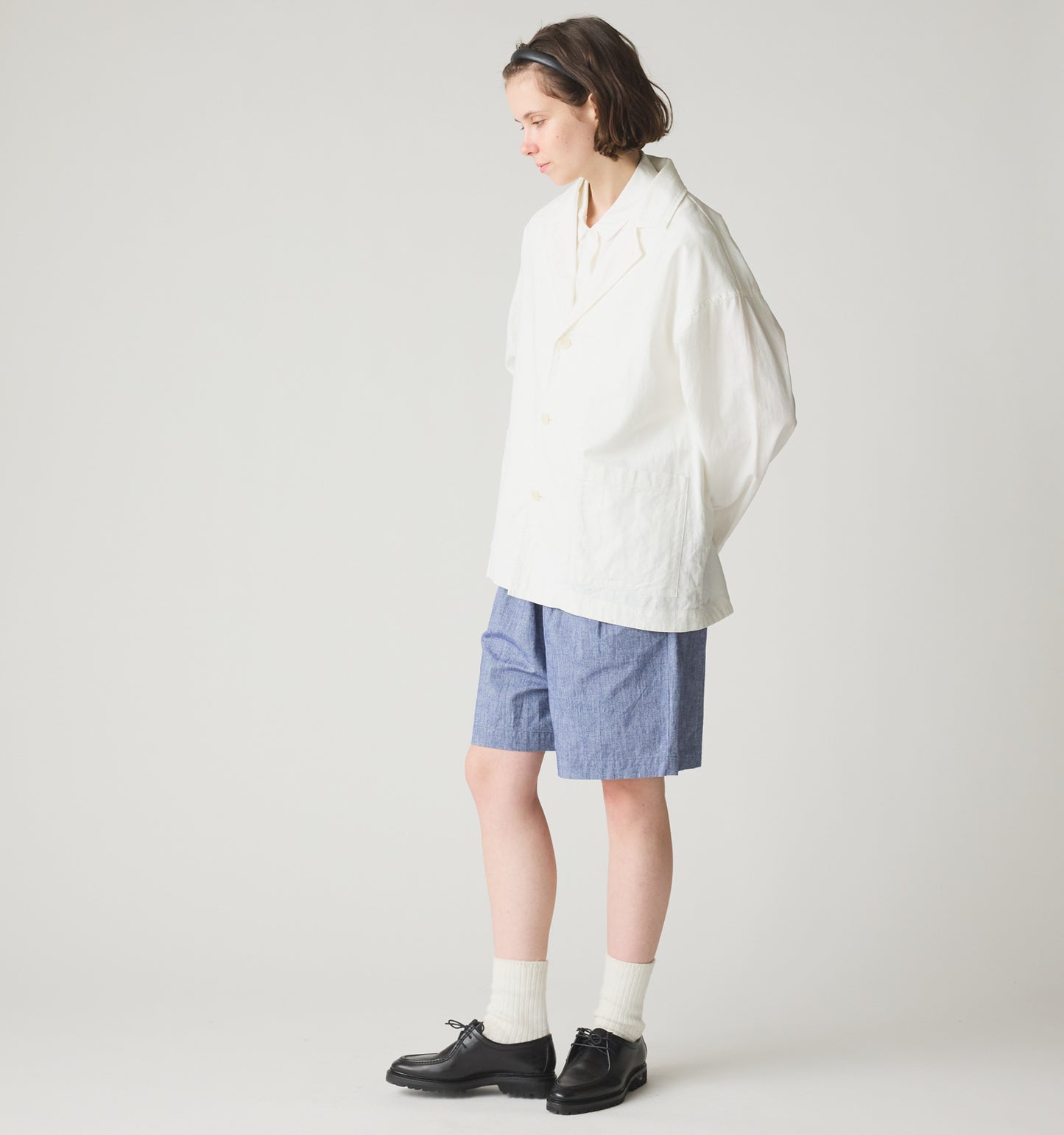 cotton linen tailored jacket