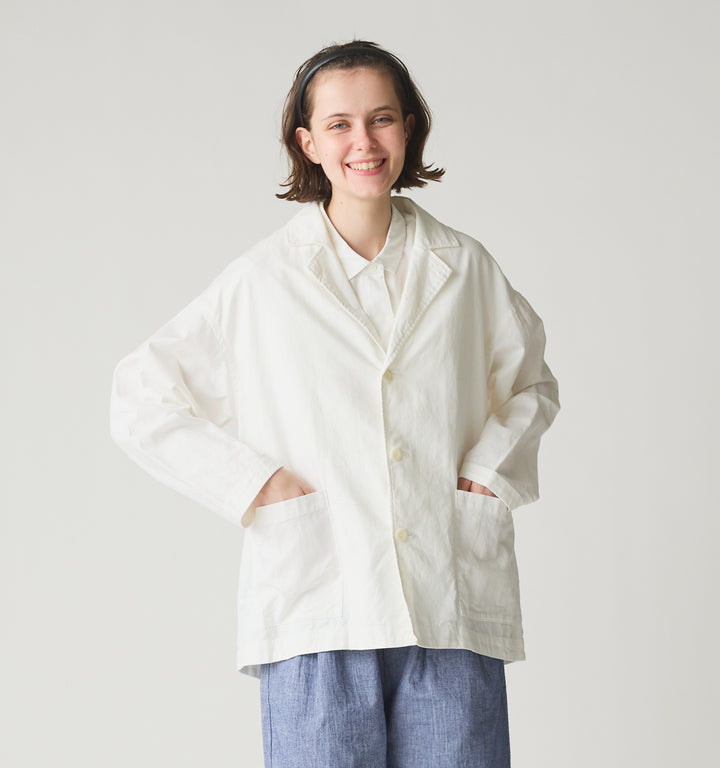 cotton linen tailored jacket