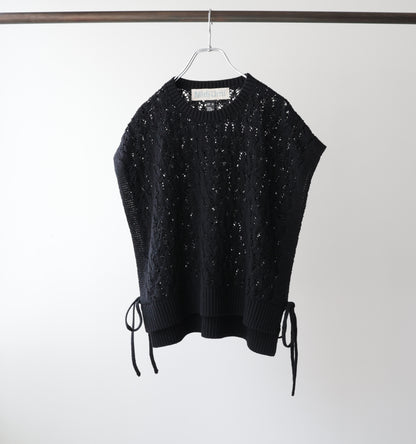 tapeyarn side ribbon vest