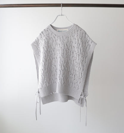 tapeyarn side ribbon vest
