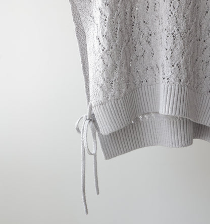 tapeyarn side ribbon vest