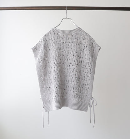 tapeyarn side ribbon vest