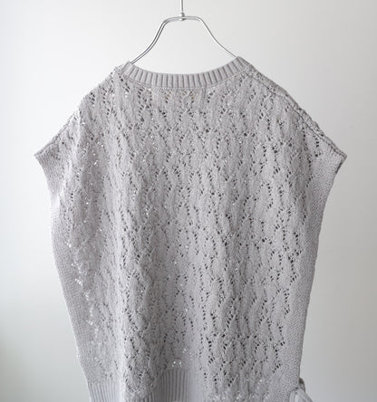 tapeyarn side ribbon vest