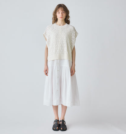 tapeyarn side ribbon vest