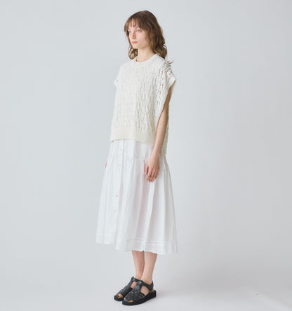 tapeyarn side ribbon vest