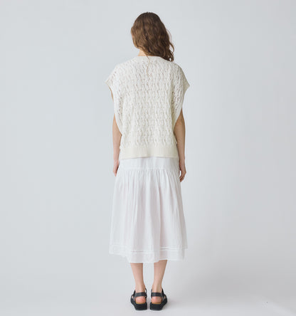 tapeyarn side ribbon vest