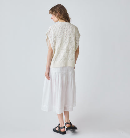 tapeyarn side ribbon vest