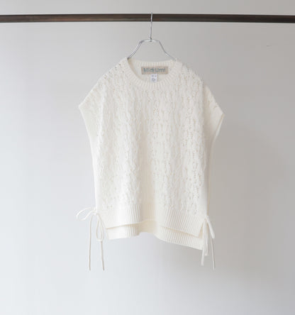 tapeyarn side ribbon vest