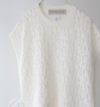 tapeyarn side ribbon vest