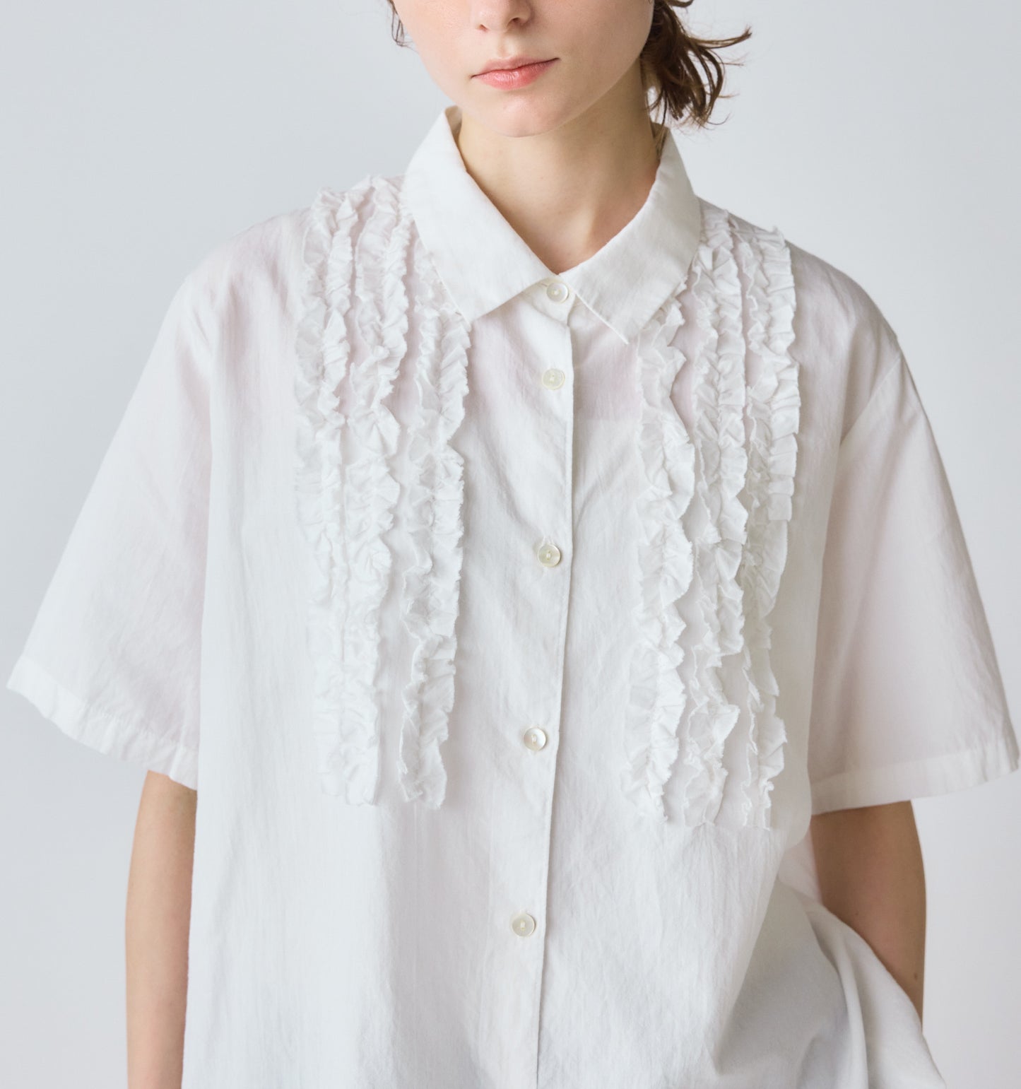 front frill shirt