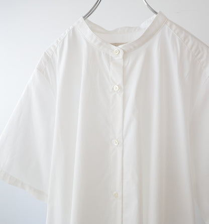 【A】half sleeve A line shirt one piece