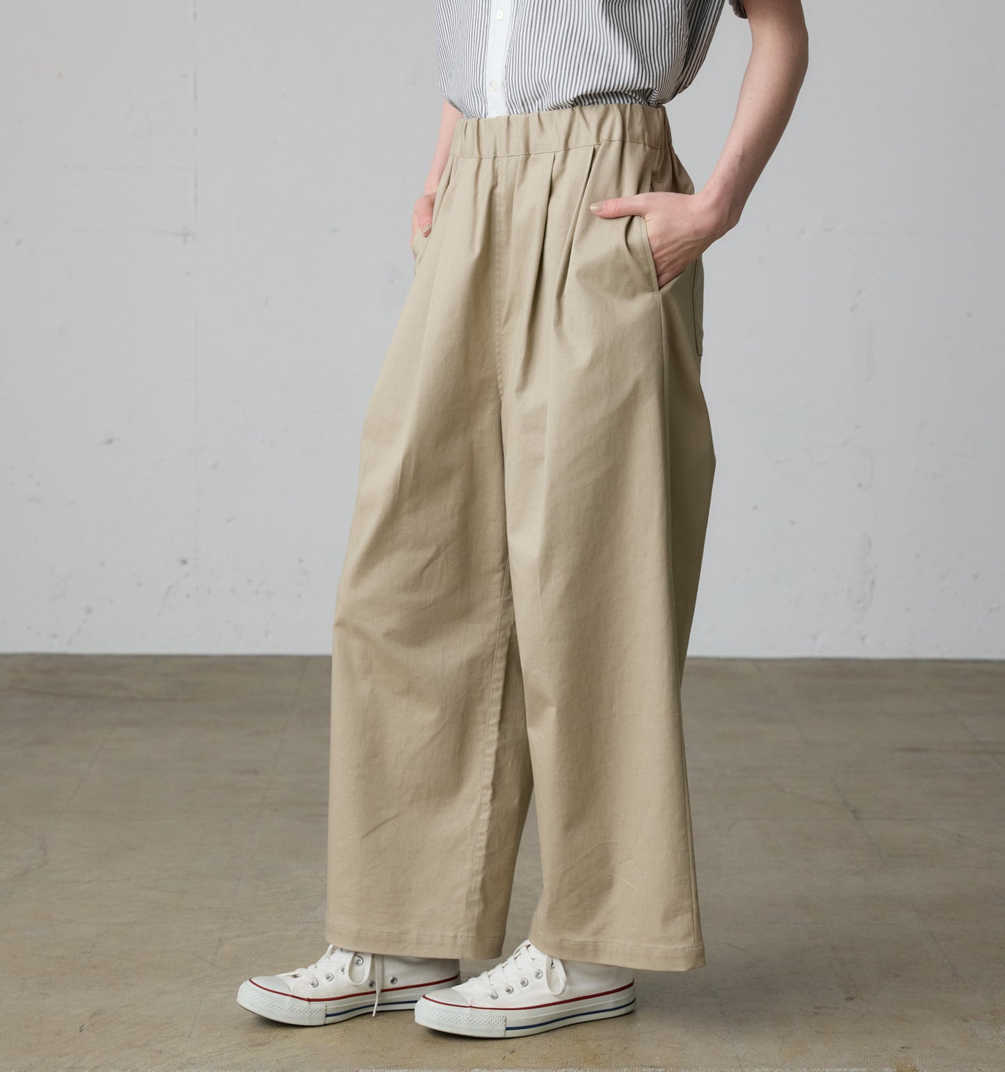 twill easy pants