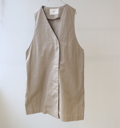 cotton linen wide vest