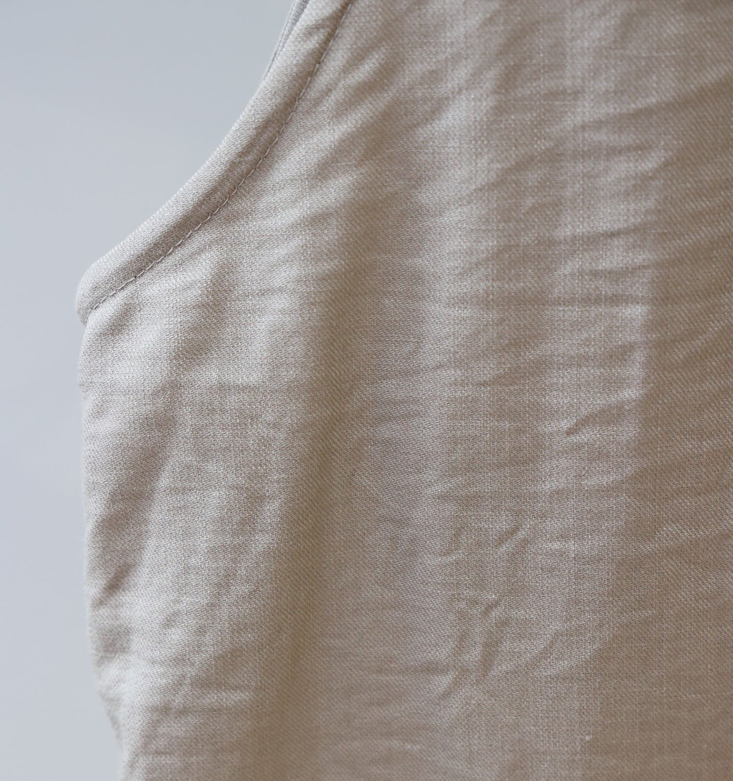 cotton linen wide vest
