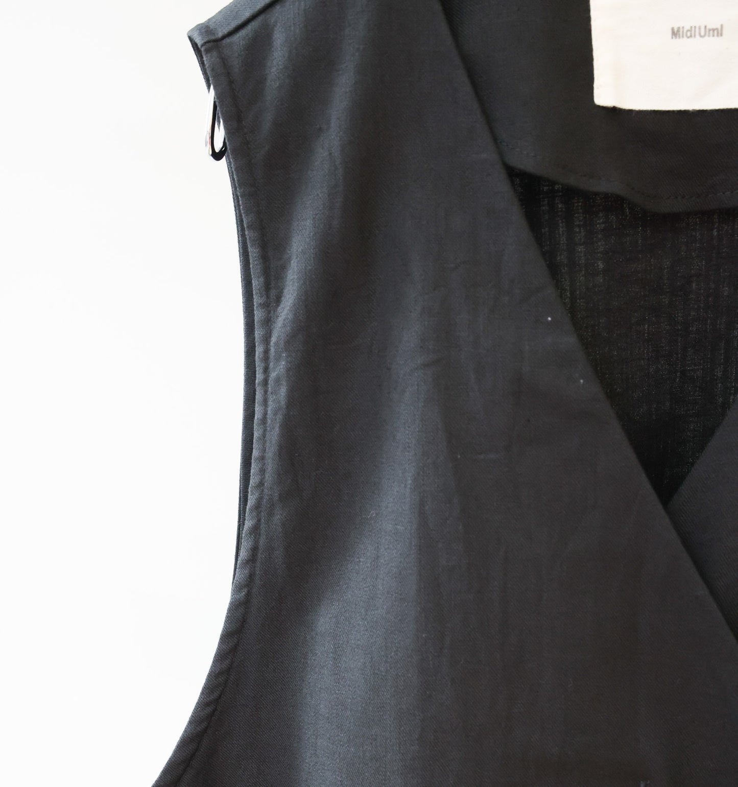 cotton linen wide vest