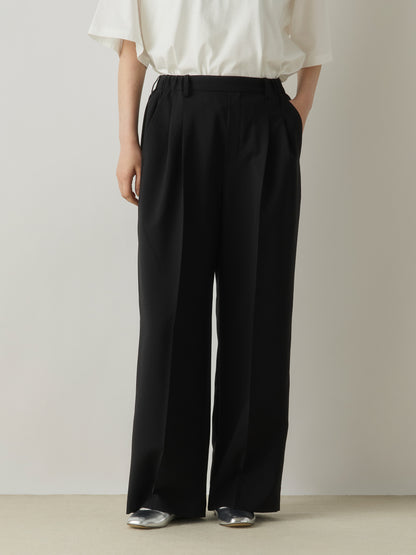 3-760308 wide tuck slacks pants