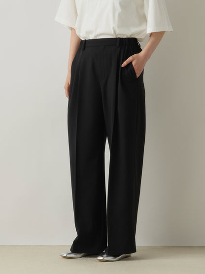 3-760308 wide tuck slacks pants