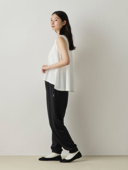 crew neck flare tank top