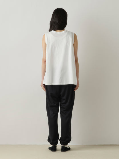 crew neck flare tank top