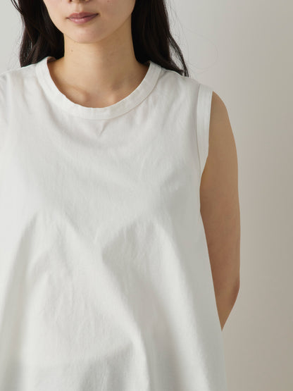 crew neck flare tank top