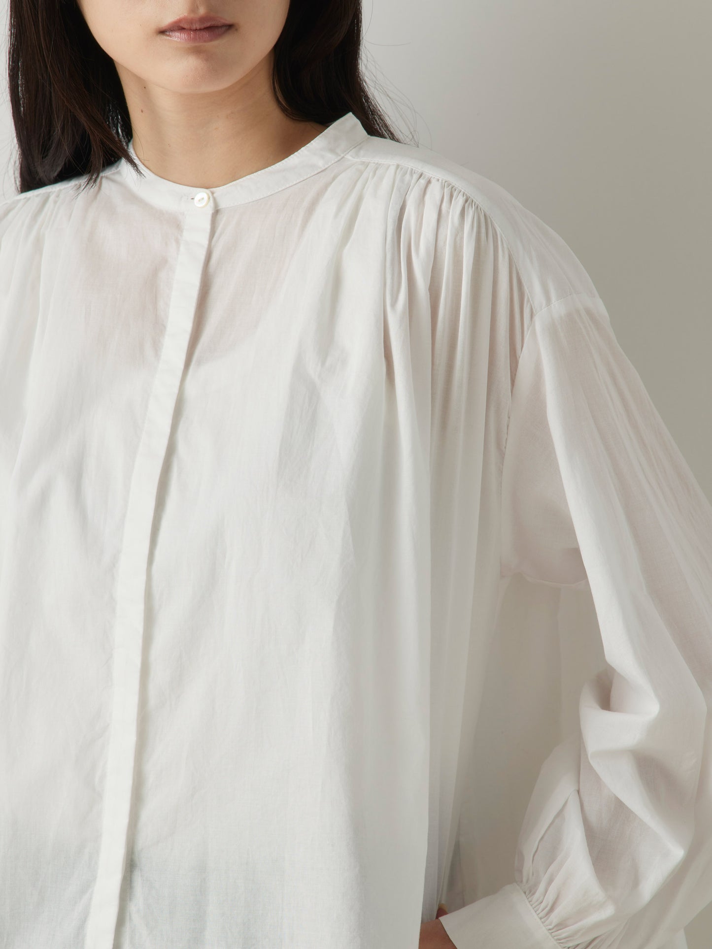 gathered wide shirt