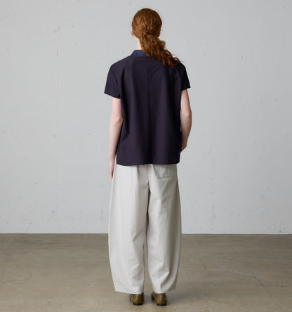 cottonlinen wide easy pants