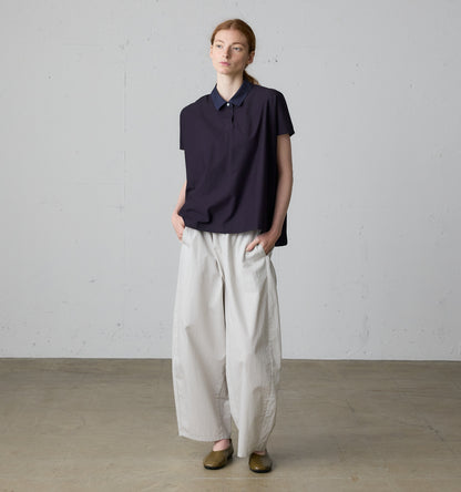 cottonlinen wide easy pants