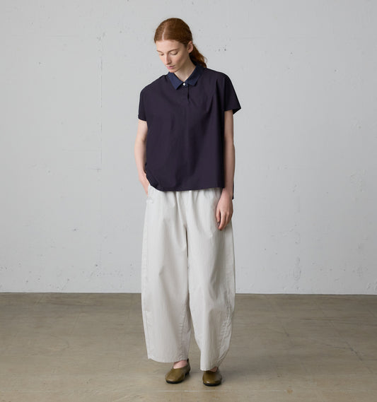 cottonlinen wide easy pants