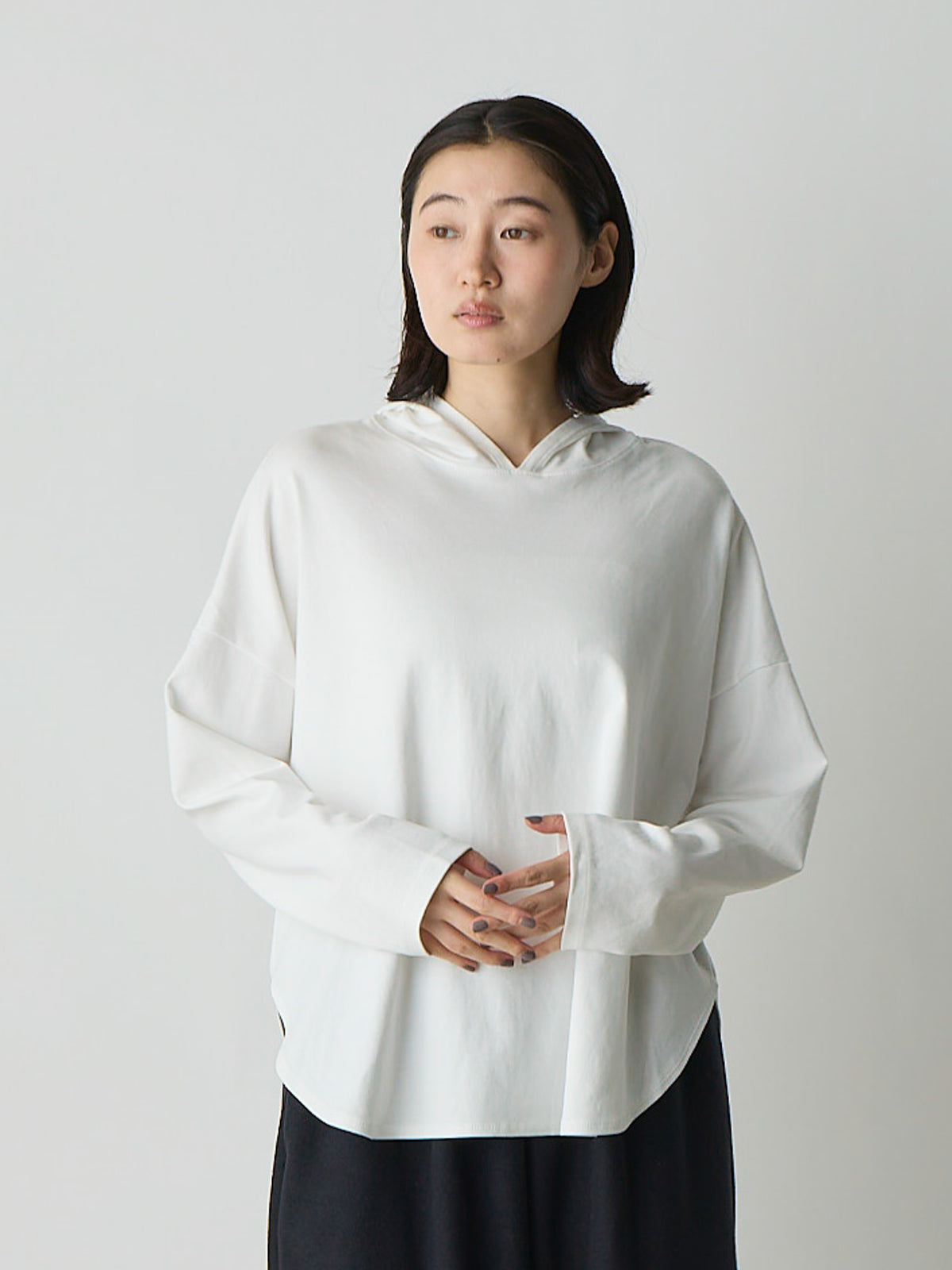 4-710391	　round hem parka