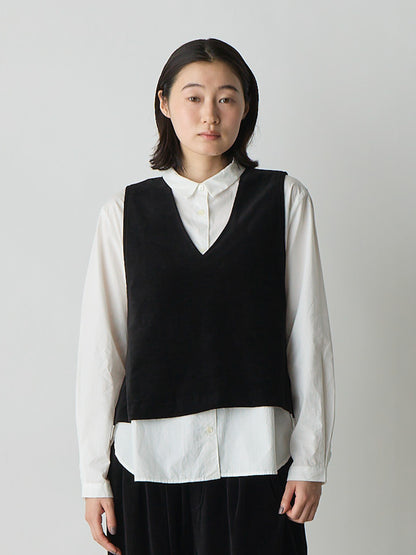 4-710363 velour flare vest
