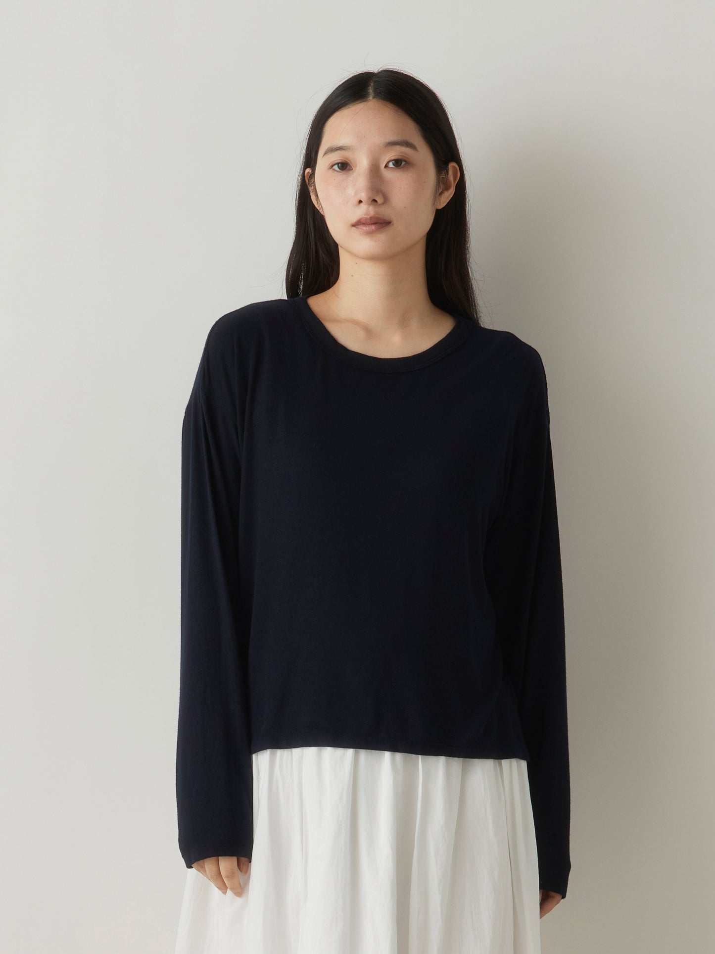 3-71030 smooth wool blend pullover