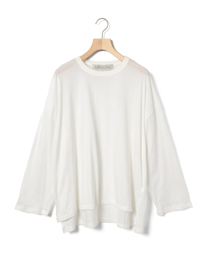3-710334　sheer wide pullover