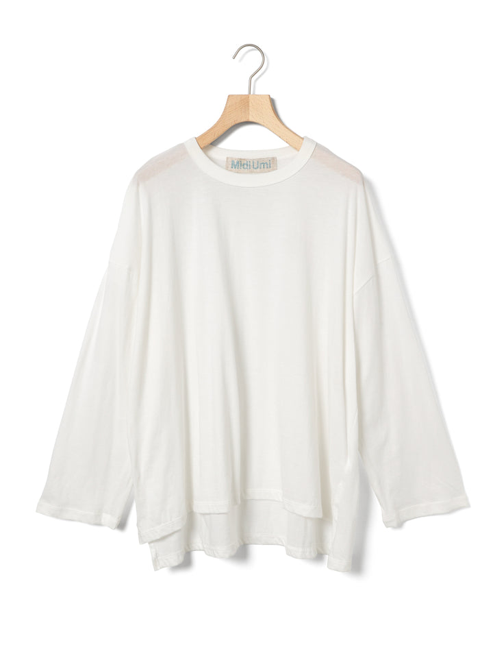 3-710334　sheer wide pullover