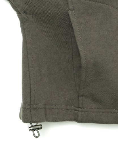3-710337　dolman slv zip hoodie