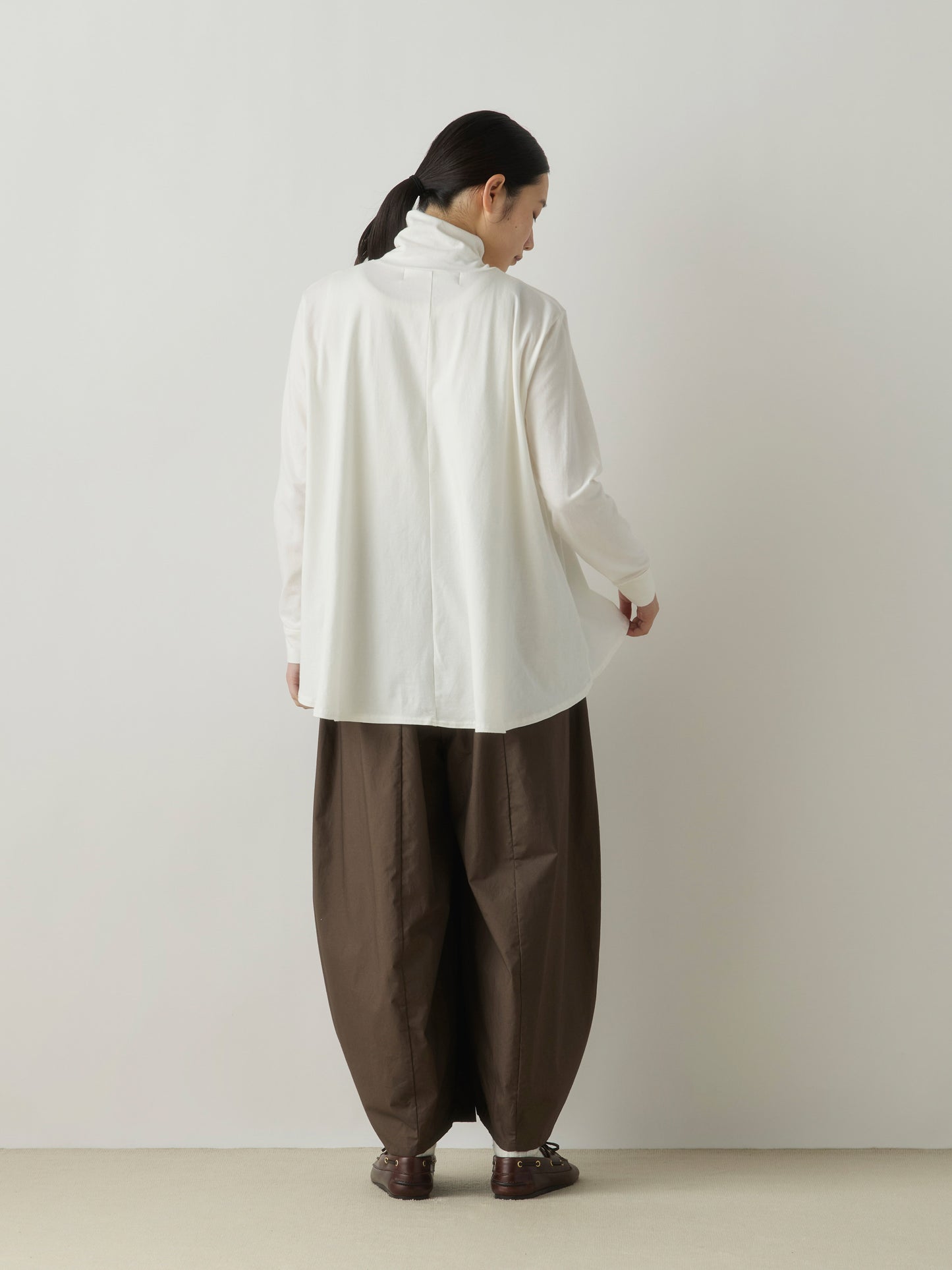3-71999863 high neck flare pullover