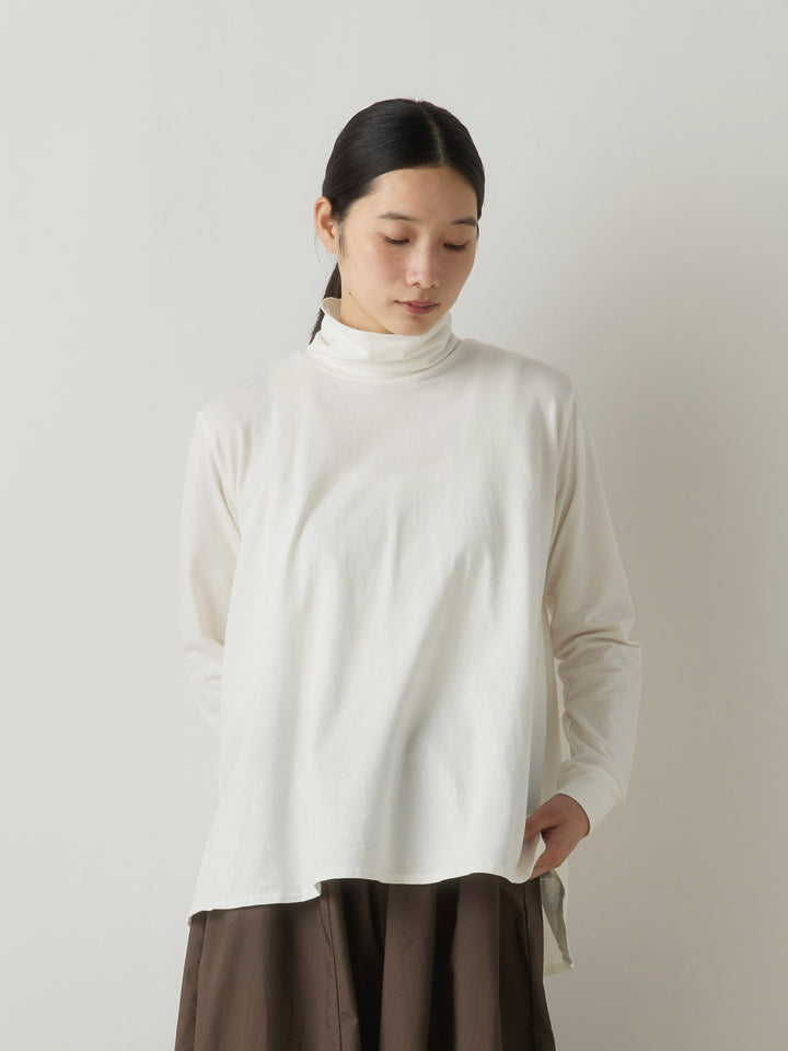 3-71999863 high neck flare pullover