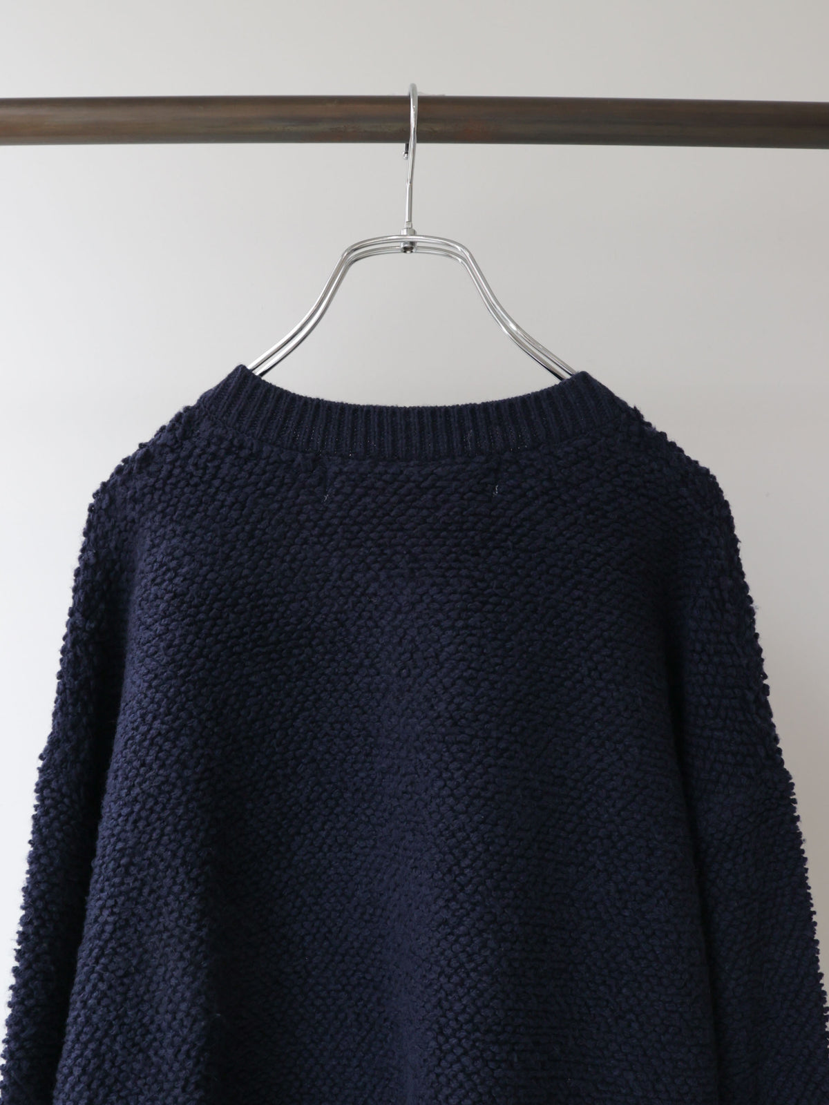 3-720253 pile boa knit cardigan