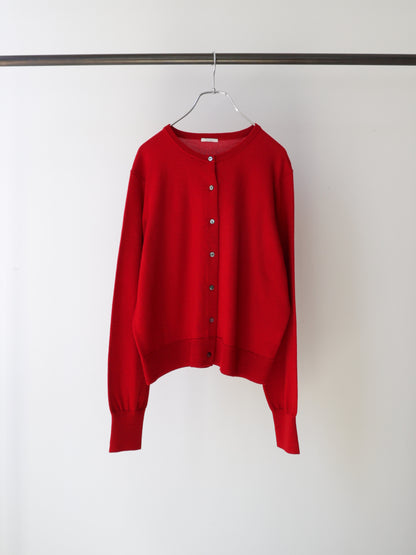 3-720278 crew neck knit cardigan