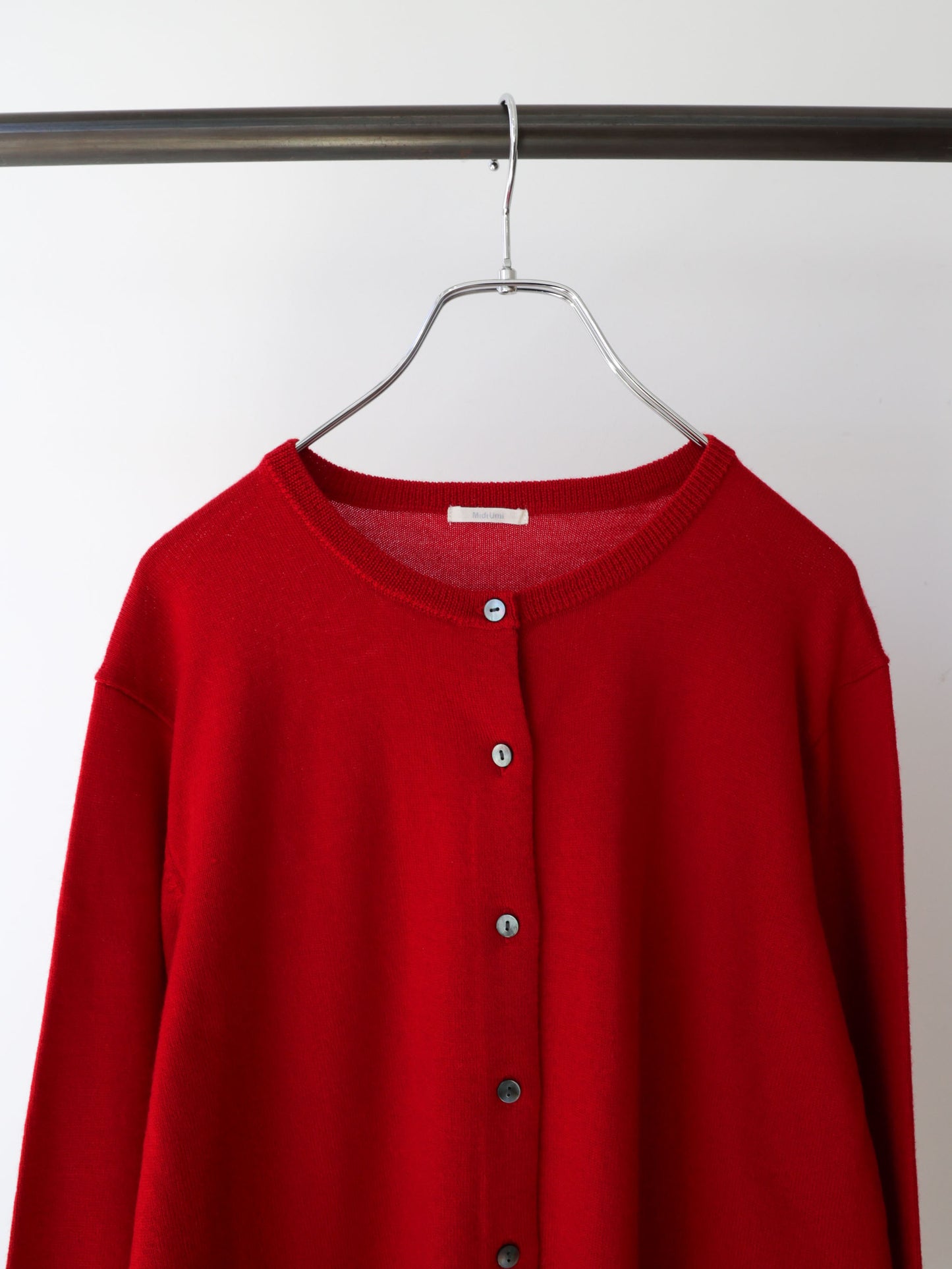 3-720278 crew neck knit cardigan