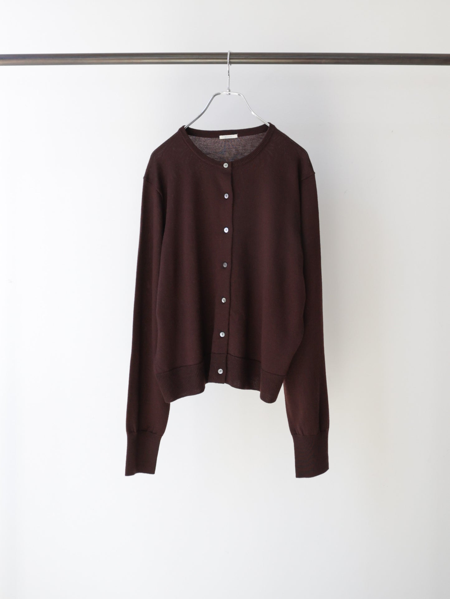 3-720278 crew neck knit cardigan
