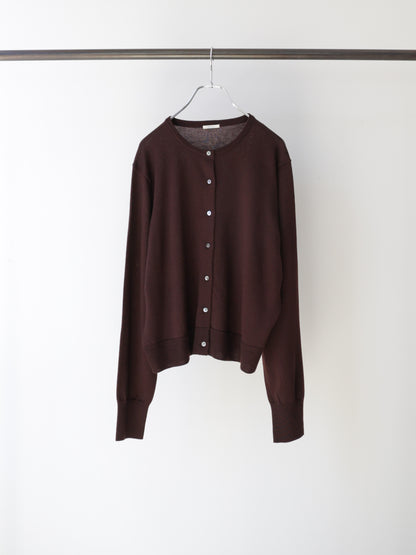 3-720278 crew neck knit cardigan