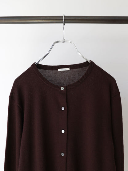 3-720278 crew neck knit cardigan