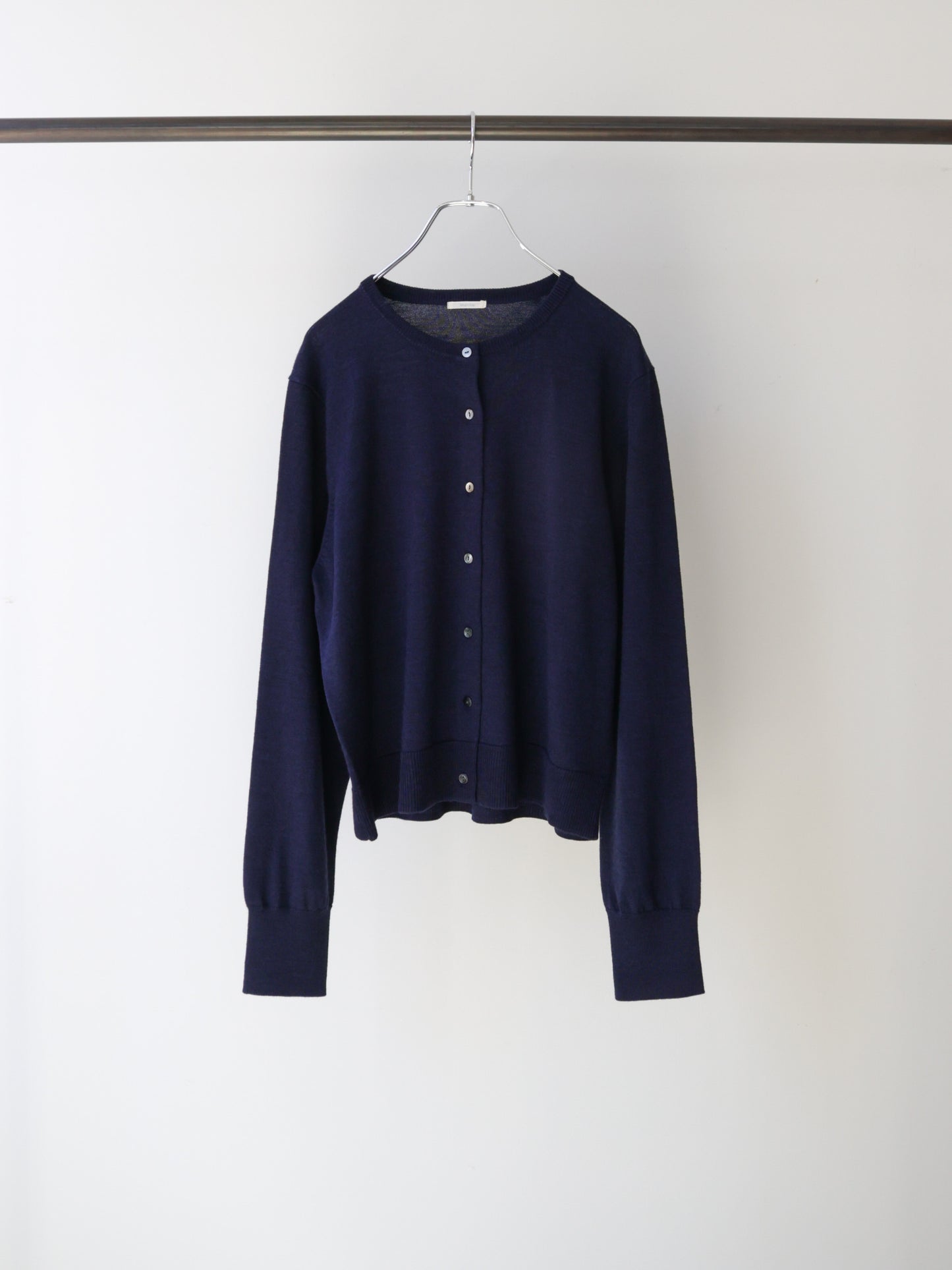 3-720278 crew neck knit cardigan
