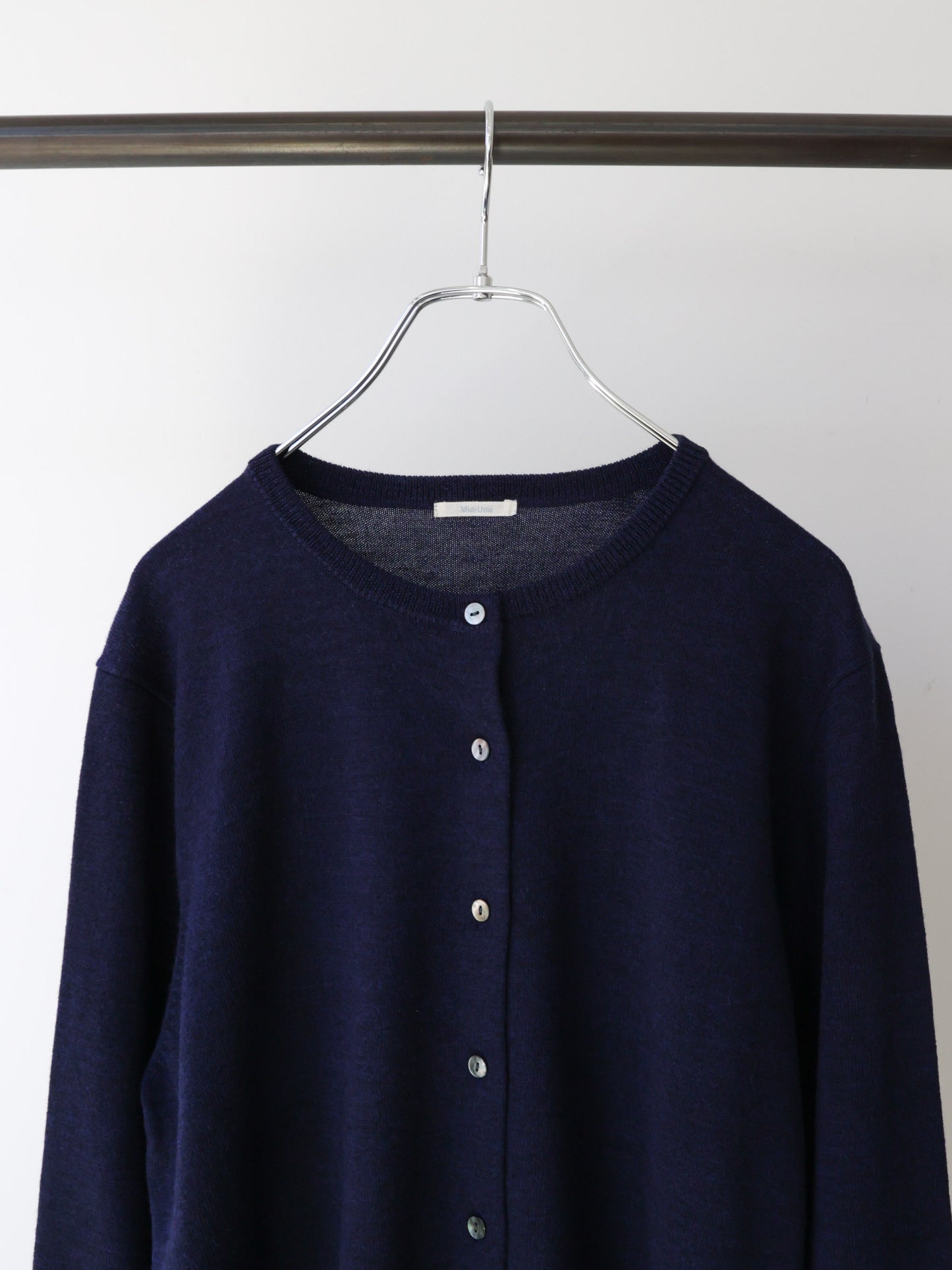 3-720278 crew neck knit cardigan