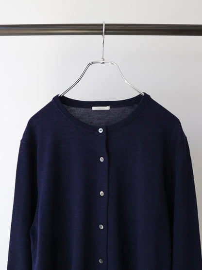 3-720278 crew neck knit cardigan