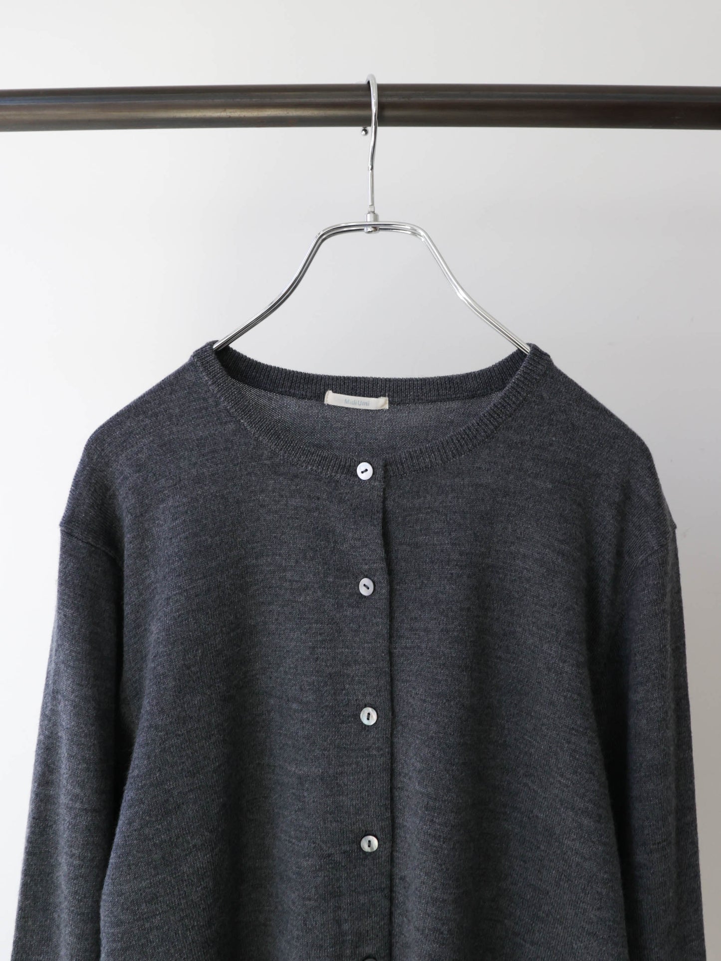 3-720278 crew neck knit cardigan