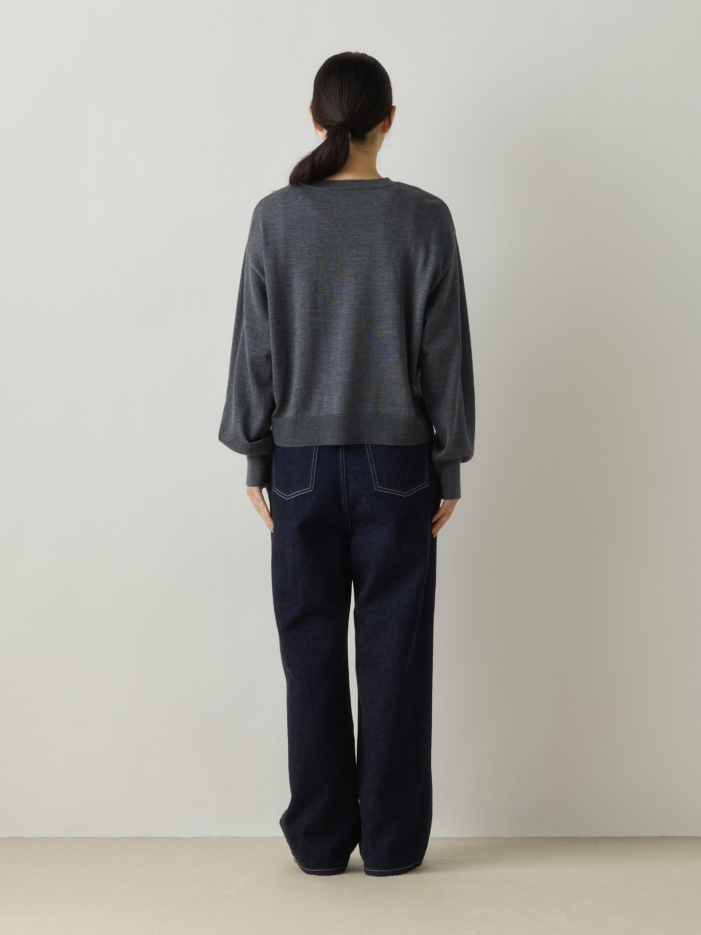 3-720279 crew neck knit pullover