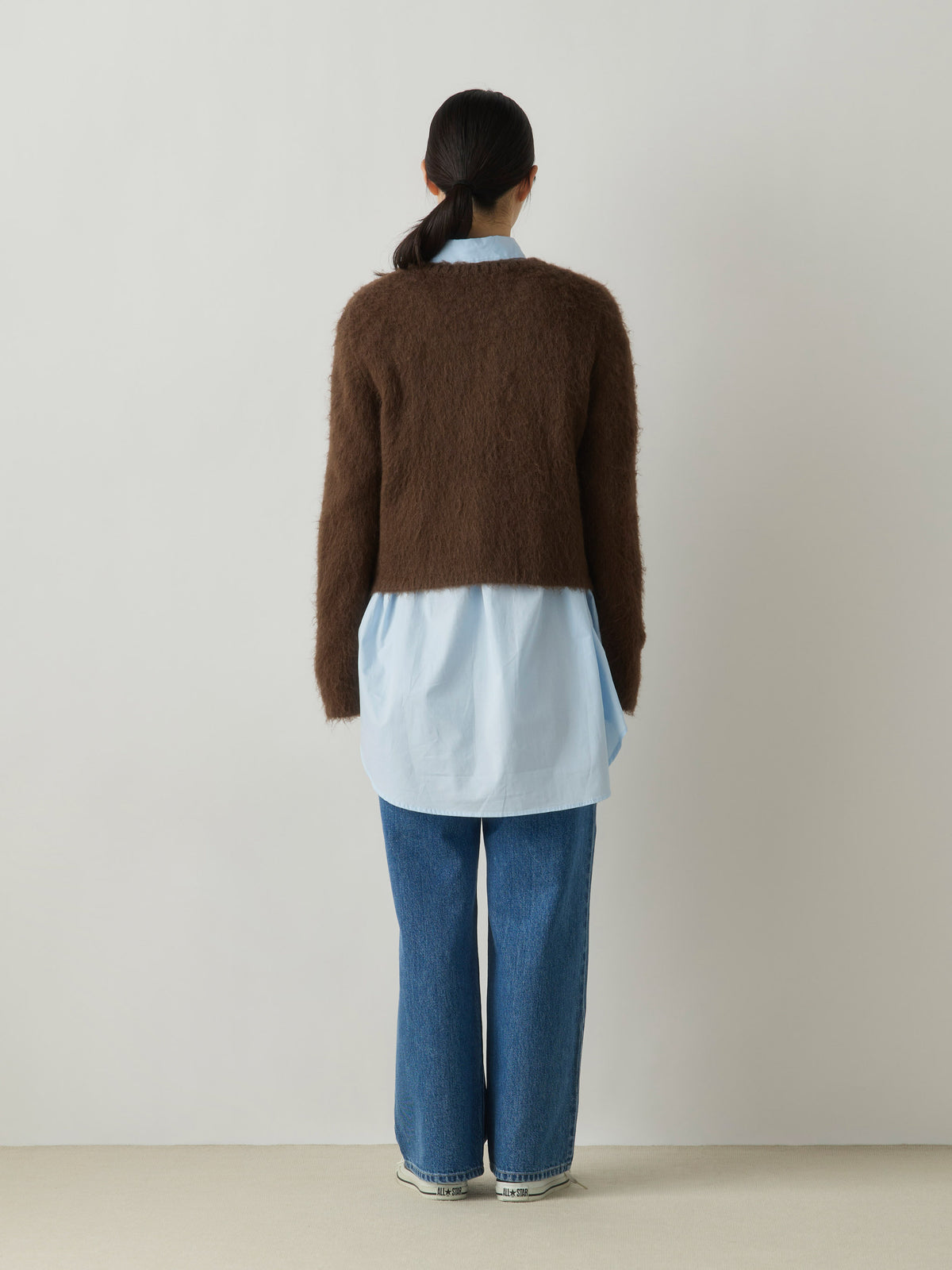 3-720283　shaggy knit cardigan